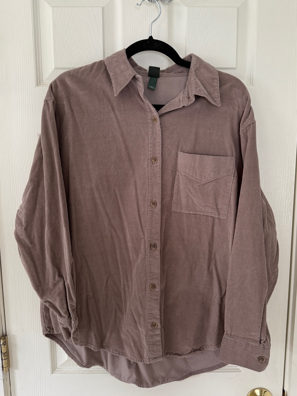 Brown Corduroy Button Down Shirt